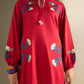 2 Pc Embroidered Twill Suit