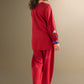 2 Pc Embroidered Twill Suit
