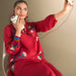 2 Pc Embroidered Twill Suit