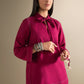 2 Pc Dyed Khaddar Jacquard Suit