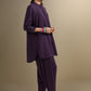 2 Pc Dyed Poly Crepe Suit