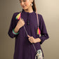 2 Pc Dyed Poly Crepe Suit