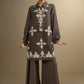 2 Pc Embroidered Dobby Cotton Suit