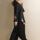 2 Pc Embroidered Twill Suit