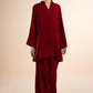2 Pc Dyed Velvet Suit