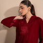 2 Pc Dyed Velvet Suit