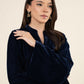 2 Pc Dyed Velvet Suit