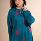 2 Pc Embroidered Twill Suit