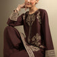 2 Pc Embroidered Crosshatch Suit