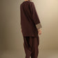2 Pc Embroidered Crosshatch Suit