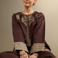 2 Pc Embroidered Crosshatch Suit