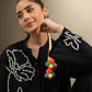 2 Pc Embellished Twill Suit