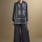 2 Pc Embroidered Twill Suit