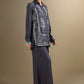 2 Pc Embroidered Twill Suit