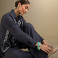 2 Pc Embroidered Twill Suit