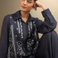 2 Pc Embroidered Twill Suit