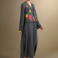 2 Pc Embroidered Twill Suit