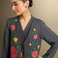 2 Pc Embroidered Twill Suit