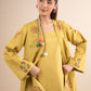 2 Pc Embroidered Linen Suit