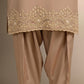 3 Pc Embellished Silk Suit
