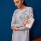 2 Pc Embellished Raw Silk Suit