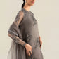 3 Pc Embellished Raw Silk Suit