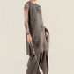 3 Pc Embellished Raw Silk Suit
