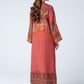 2 Pc Embroidered Raw Silk Suit