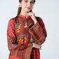 2 Pc Embroidered Raw Silk Suit