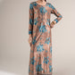2 Pc Printed Velvet Suit