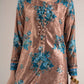 2 Pc Printed Velvet Suit