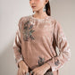 2 Pc Embellished Velvet Suit