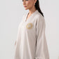 2 Pc Embroidered Crepe Suit
