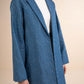 Embellished Denim Blazer