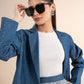 Embellished Denim Blazer