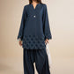 2 Pc Dyed Denim Suit