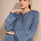 2 Pc Dyed Denim Suit
