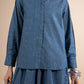 2 Pc Embellished Denim Suit