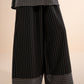 2 Pc Yarn Dyed Striped Suit