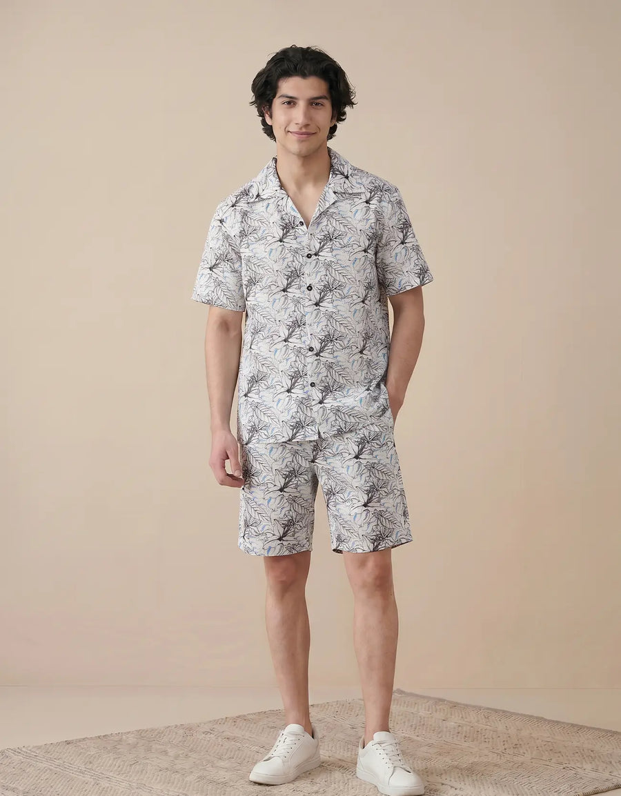 MEN’S PRINTED PREMIUM COTTON SHIRT