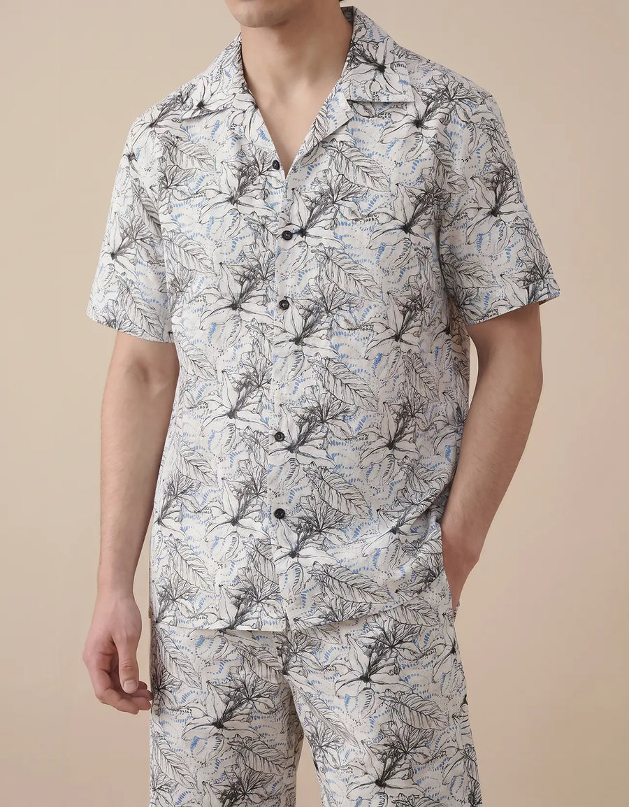 MEN’S PRINTED PREMIUM COTTON SHIRT