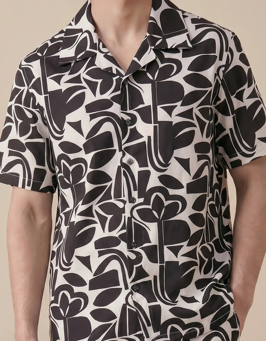 MEN’S PRINTED PREMIUM COTTON SHIRT