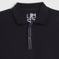 Textured polo shirt
