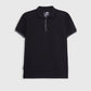 Textured polo shirt