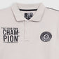 Slogan Print polo shirt