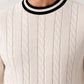Off White Baseball Sweater