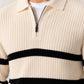 Off White Striper Polo Sweater