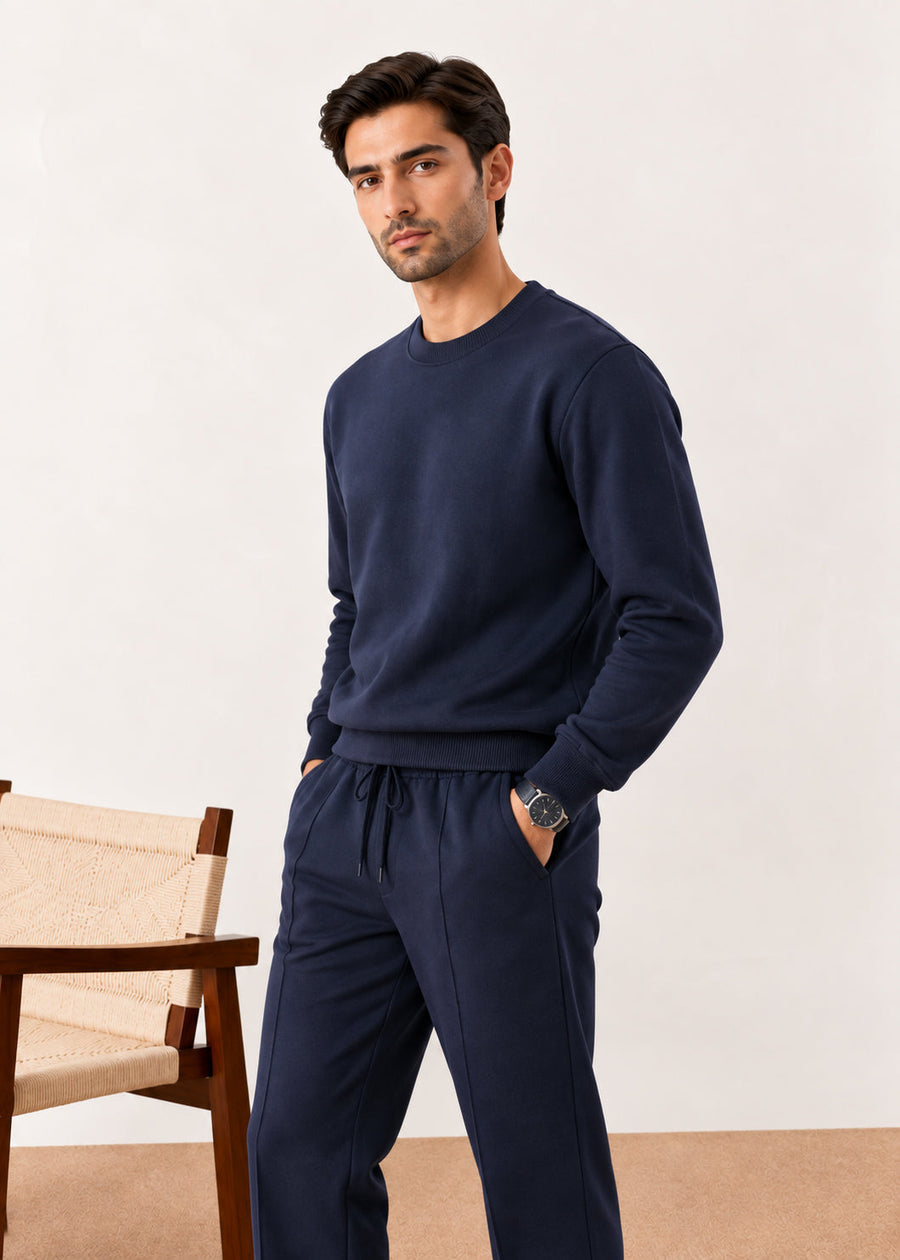Deep Navy Fleece Co-ord Set