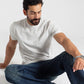 TEXTURED PANELLED T-SHIRT