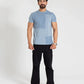 TEXTURED PANELLED T-SHIRT